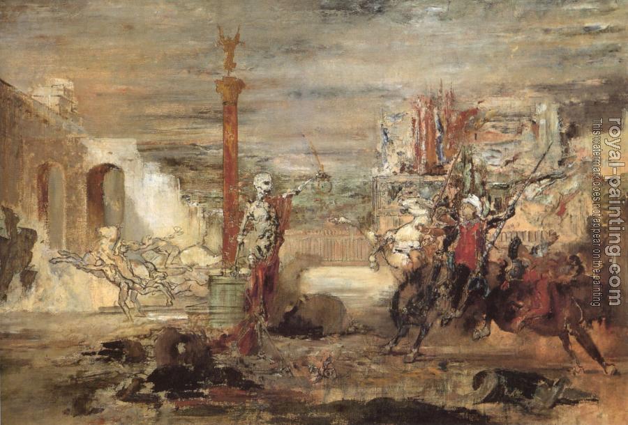 Gustave Moreau : Death Offers Crowns to the Winner of the Tournament